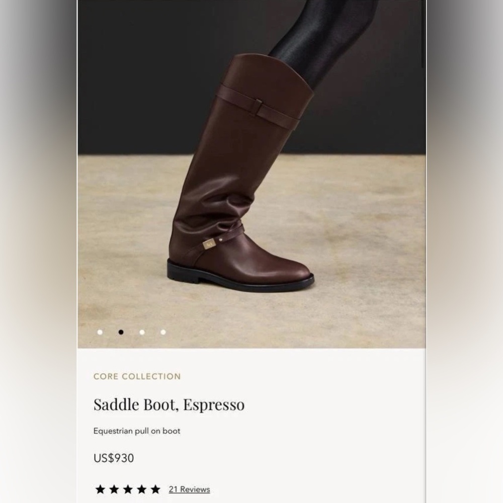 New in Box Dear Frances Size 40 UK 9M Leather Knee High Boots Italy Retail $950 - Picture 7 of 7